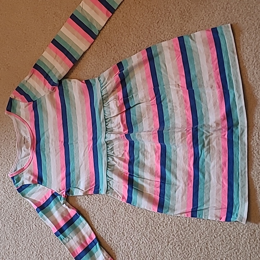 Carter's Girls 7 Multicolored Stripe Play Dress